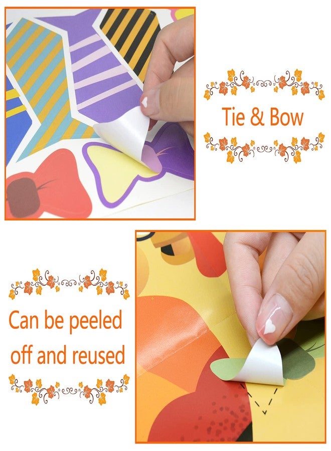 WEEPA Pin The Tie and Bow on The Turkey Game Thanksgiving Games Friendsgiving Party Decorations - Image 3